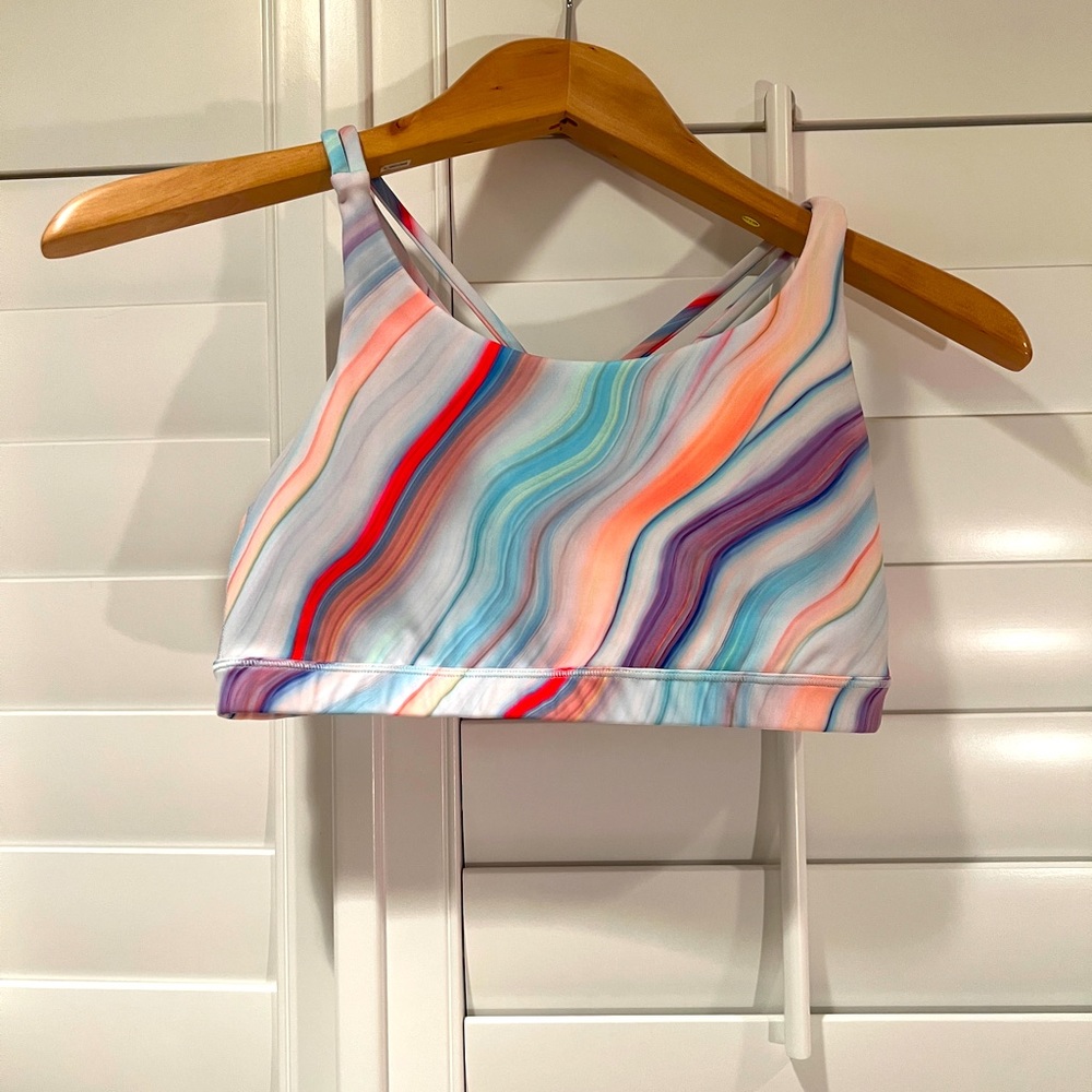 athleta GIRL XXL 16 bra & Athleta Girl XL 14 capri leggings  (multi color)